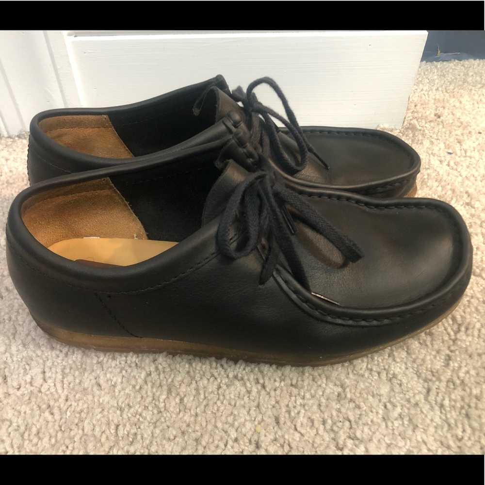 Clarks Men’s Originals Wallabee Step Black Leather size 7